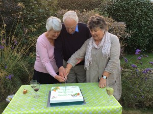 Cutting the Cake - Our 3 Longest Members
