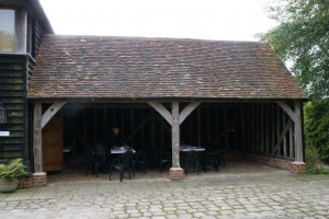 Setting up for tea and cakes